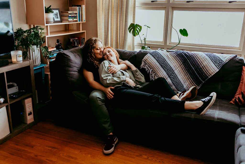 Couple on couch